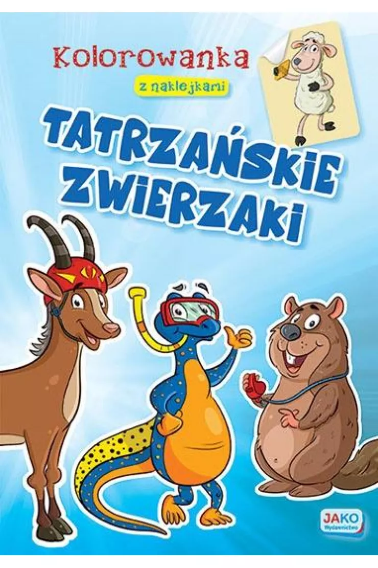 Kolorowanka z naklejkami. Tatrzańskie zwierzaki