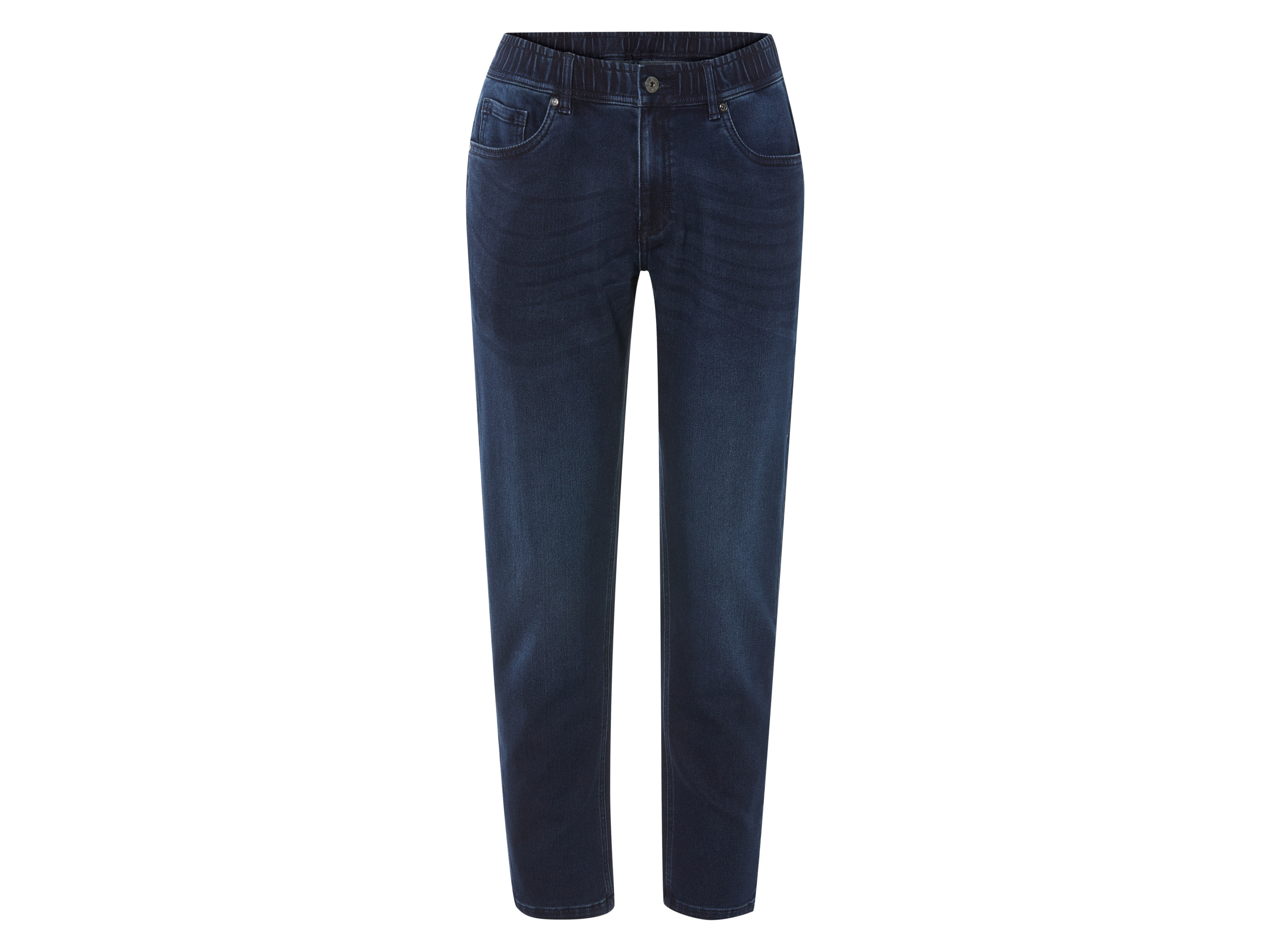 LIVERGY® Jeansy dresowe męskie, Straight Fit (Ciemnoniebieski, 50)