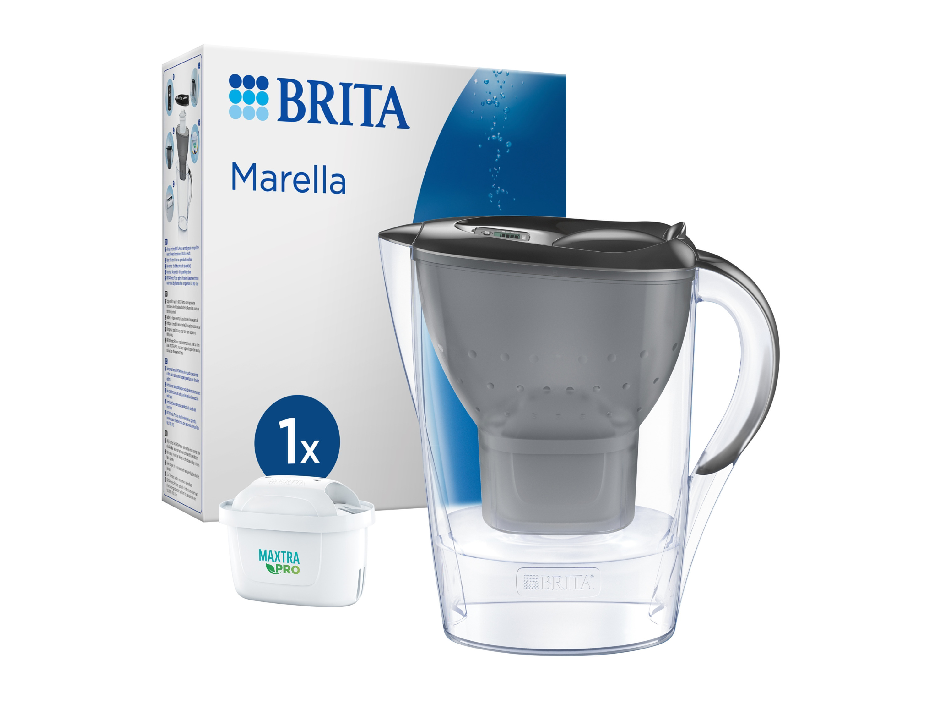 Dzbanek filtrujący Brita Marella grafit + 1 filtr MAXTRA PRO