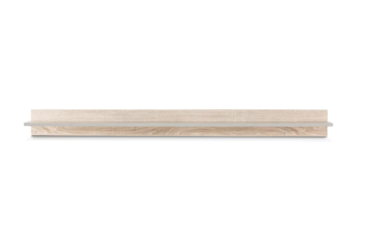 Półka wisząca 110 cm w stylu skandynawskim dąb szary AVERO miniaturka