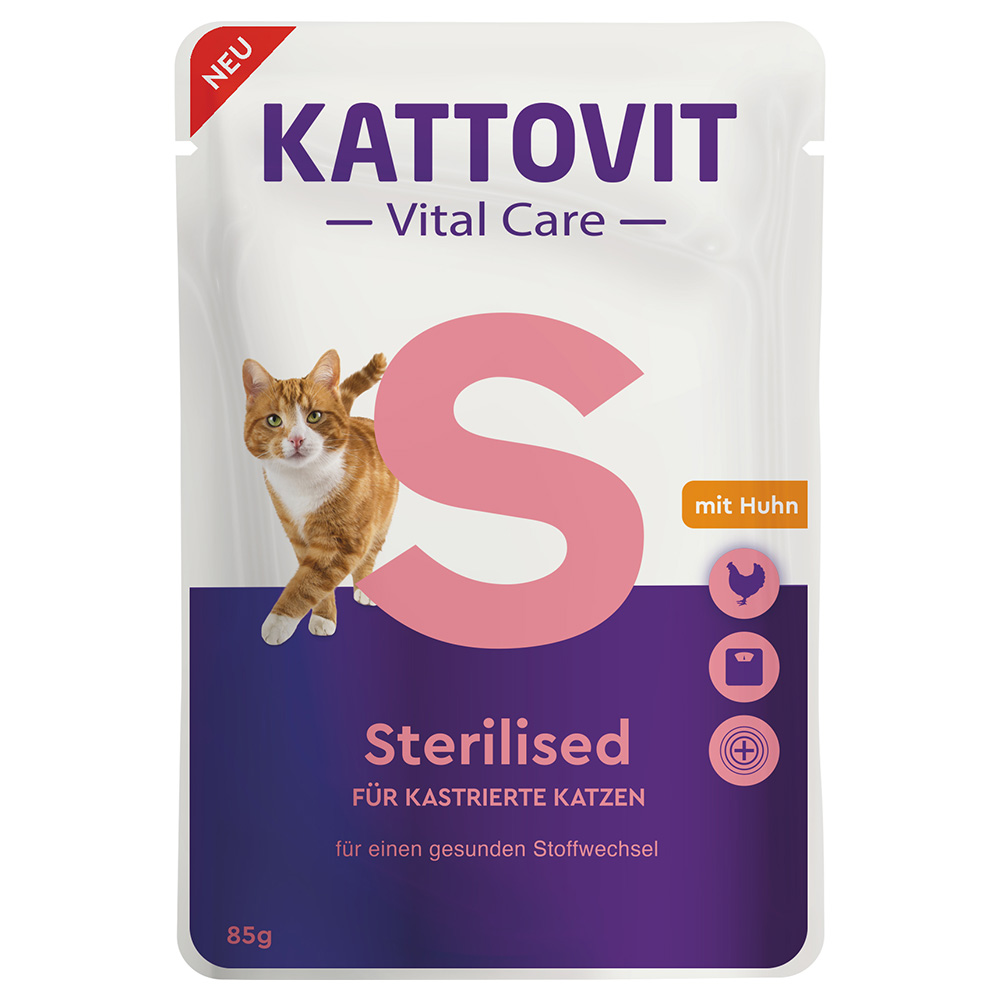 Kattovit Vital Care Sterilised, saszetki z kurczakiem - 85 g miniaturka