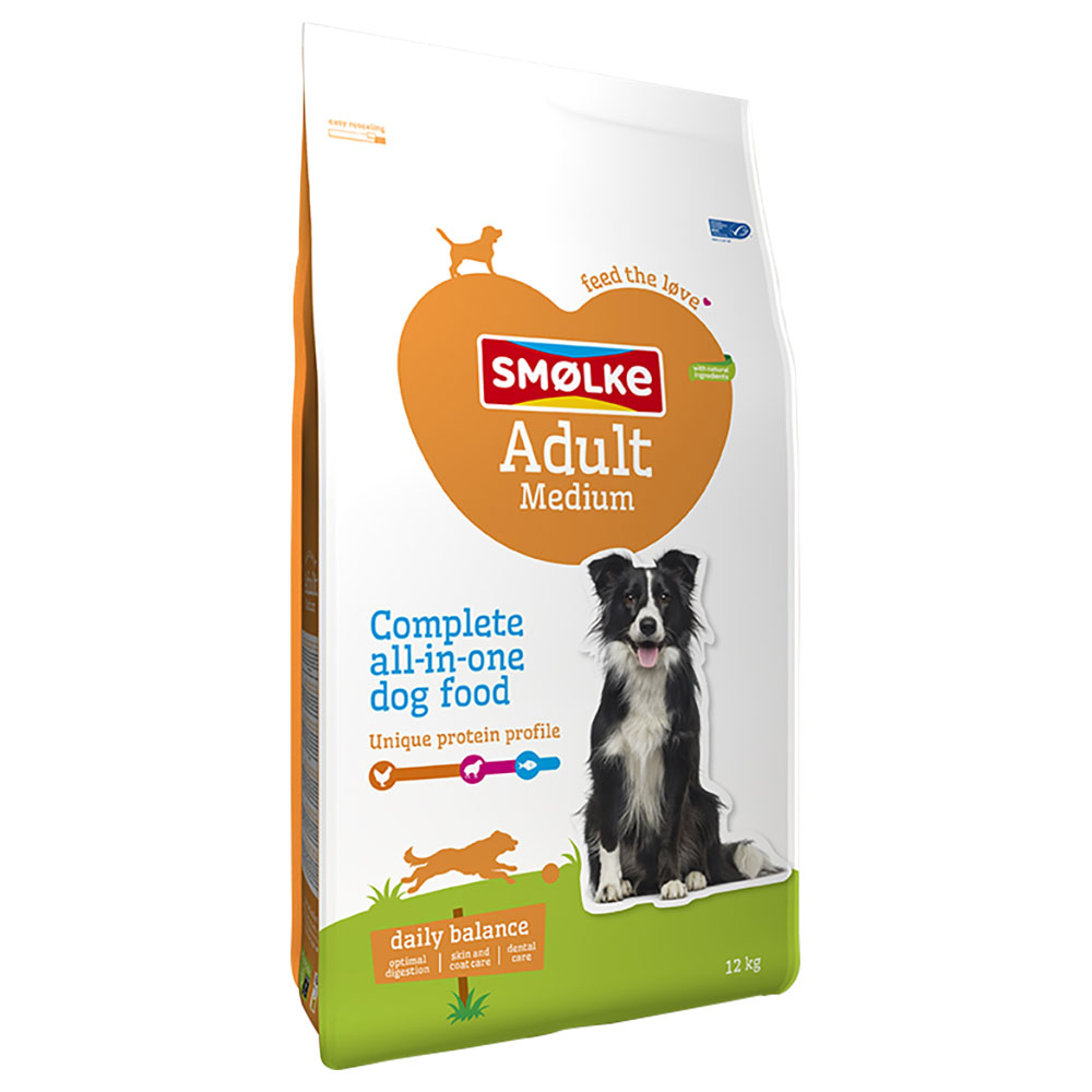 Smølke Adult Medium Dog Food - Podwójne opakowanie: 2 x 12 kg