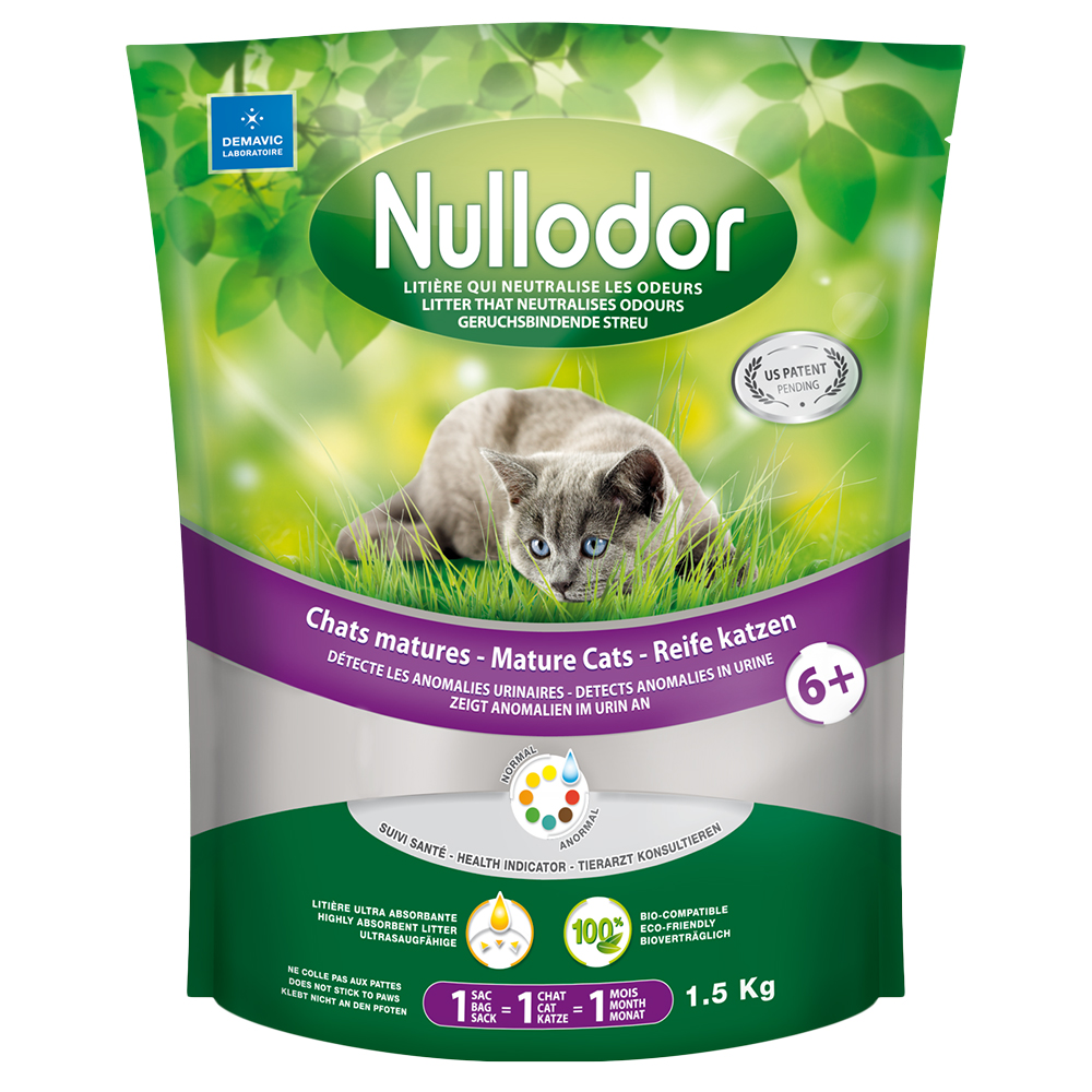 Nullodor Mature Cats silikatowy żwirek dla kotów - 1,5 kg