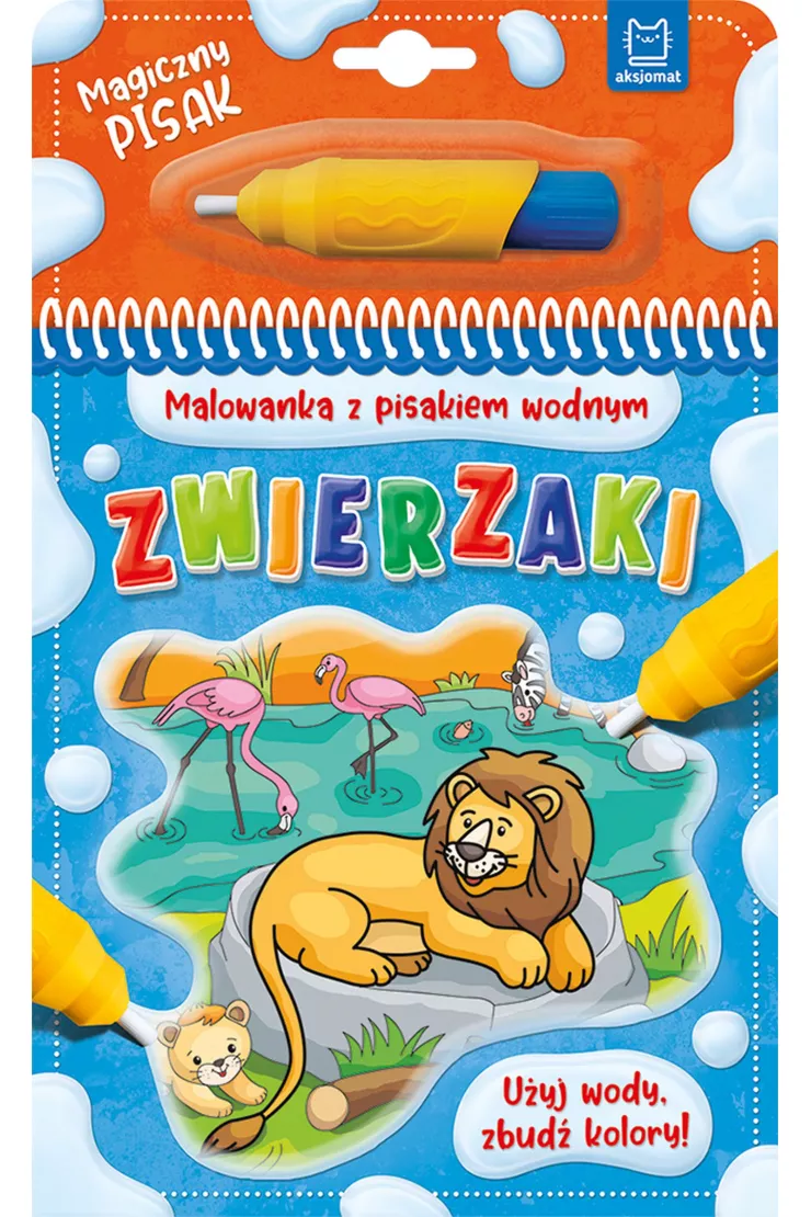 Zwierzaki. Malowanka z pisakiem wodnym