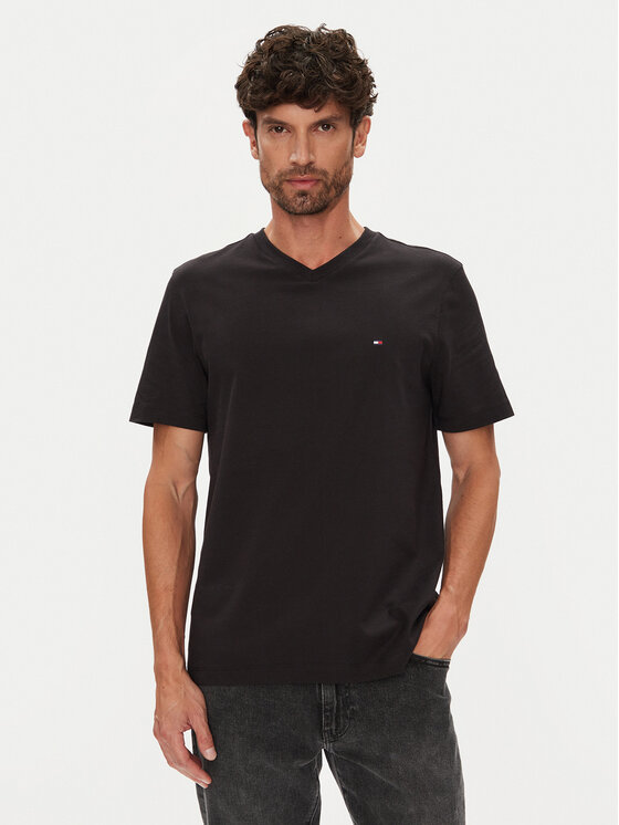 Tommy Hilfiger T-Shirt Essential MW0MW39249 Czarny Regular Fit
