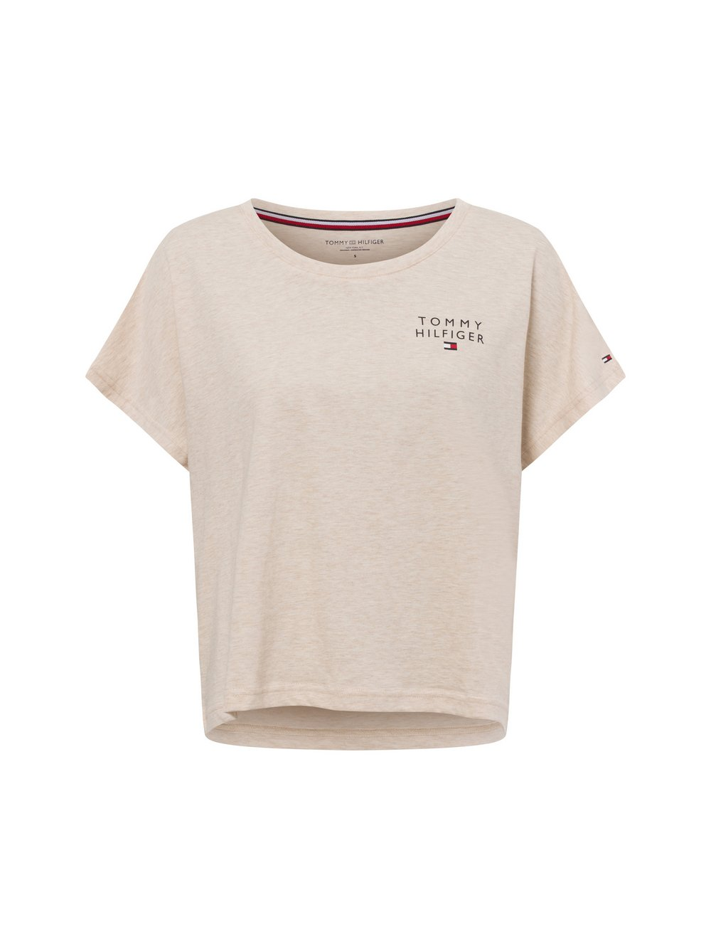 Tommy Hilfiger Damska koszulka do piżamy Kobiety Bawełna beżowy, XS