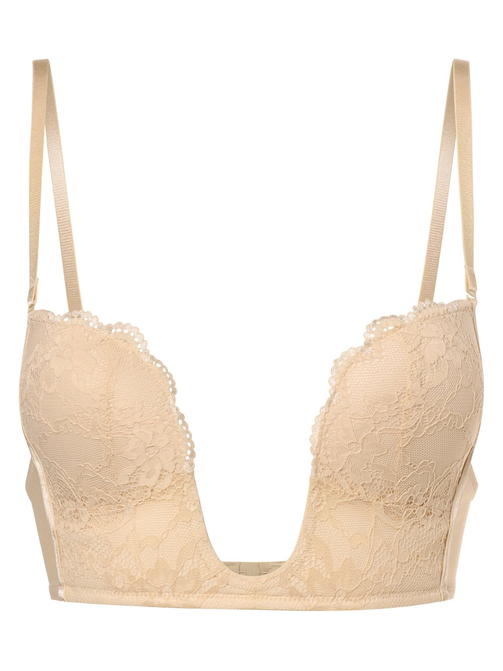 MAGIC Bodyfashion Damski biustonosz V-Bra Lace Kobiety beżowy, 80B