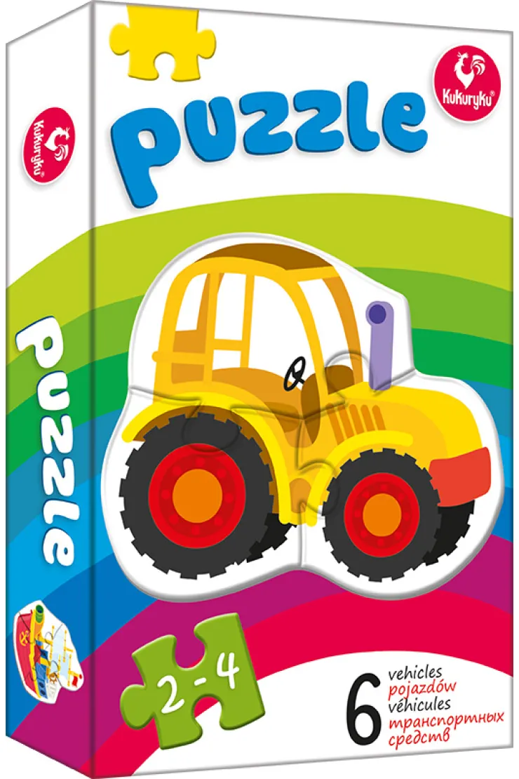 Puzzle 6w1 Pojazdy