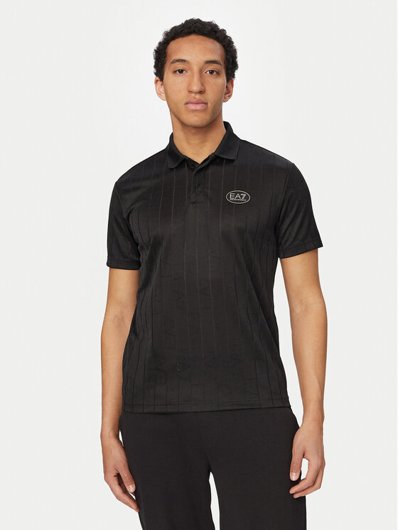 EA7 Emporio Armani Polo 7M001287 AF22277 Czarny Regular Fit