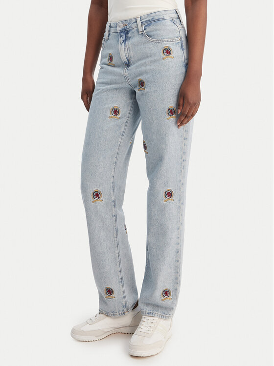 Tommy Jeans Jeansy Kira DW0DW22680 Niebieski Straight Fit