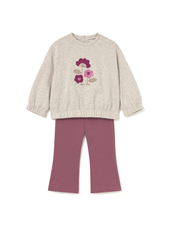 Mayoral Komplet bluza i legginsy 2740 Beżowy Regular Fit
