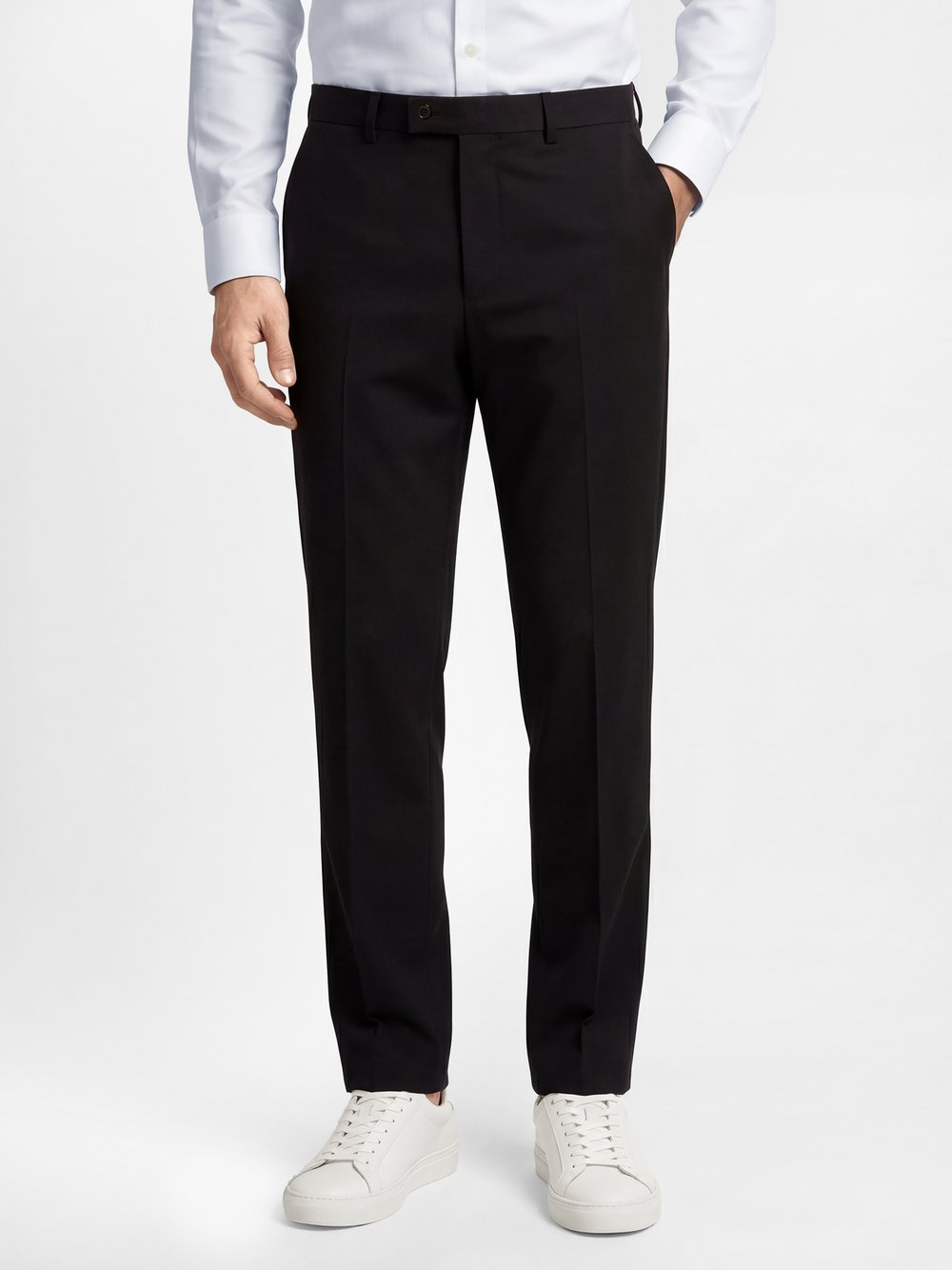 Finshley & Harding London Spodnie - Jaxdon Mężczyźni Comfort Fit czarny, 46