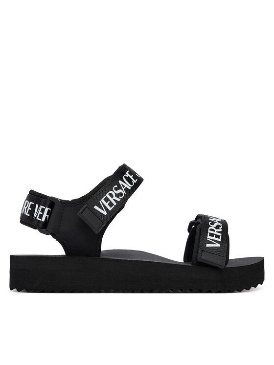 Versace Jeans Couture Sandały 80VA3SX4 ZS630 Czarny