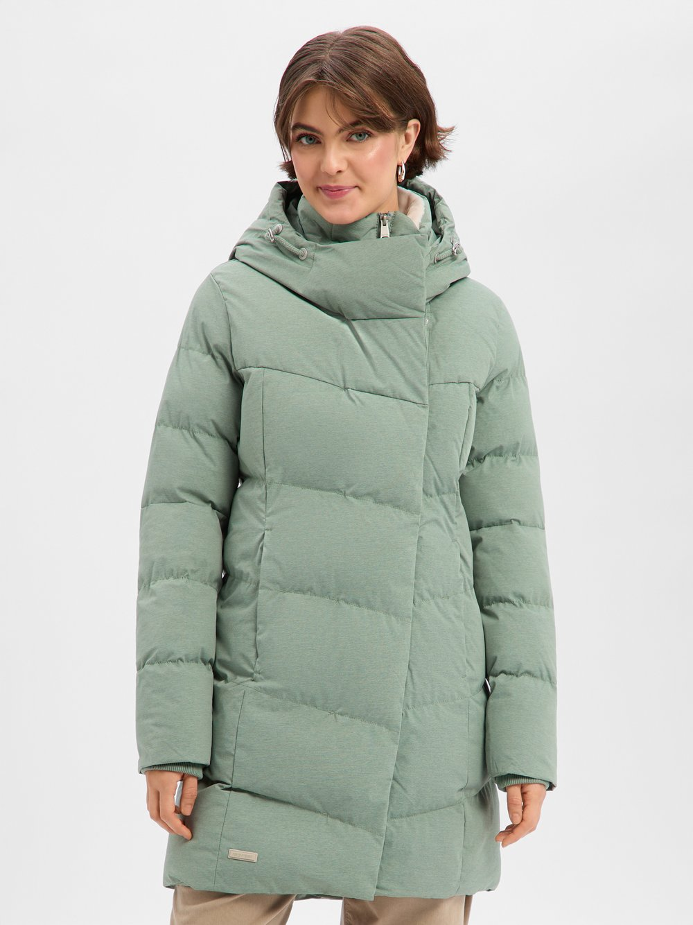 Ragwear Damski płaszcz funkcjonalny - Pavla Kobiety zielony, M
