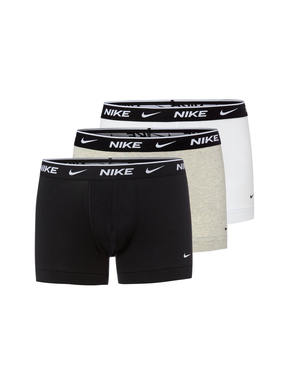 Nike Bokserki w 3-paku Mężczyźni Bawełna biały|czarny|szary, L