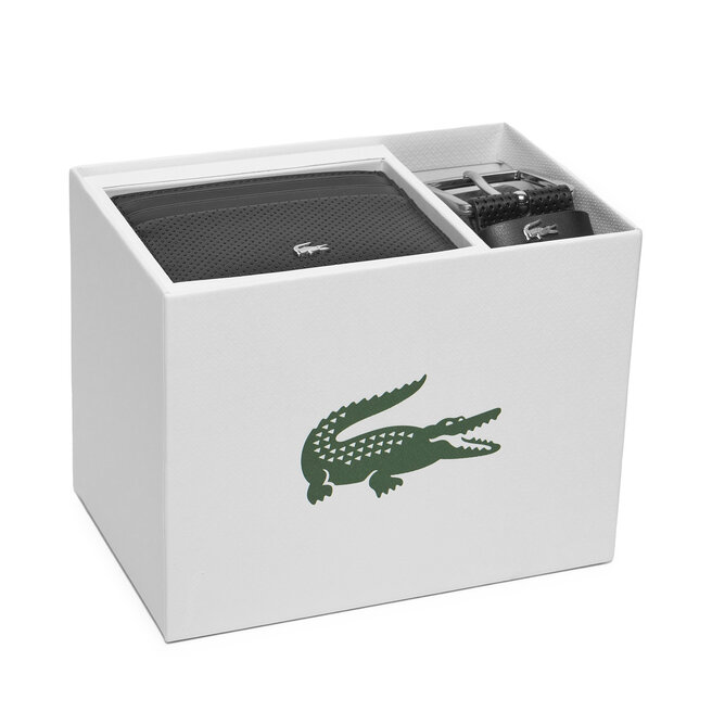 Zestaw etui na karty i pasek Lacoste