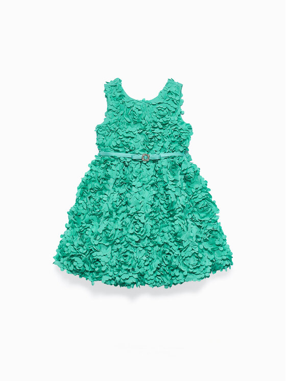 Abel & Lula Sukienka elegancka 5038 Zielony Regular Fit