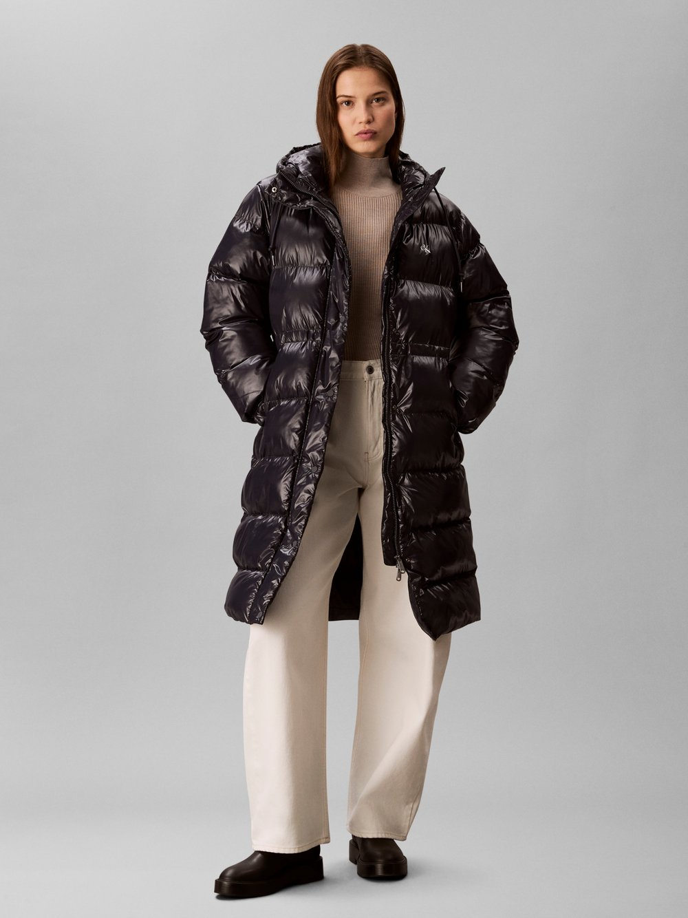 Calvin Klein Jeans Pikowany płaszcz damski Kobiety niebieski, L