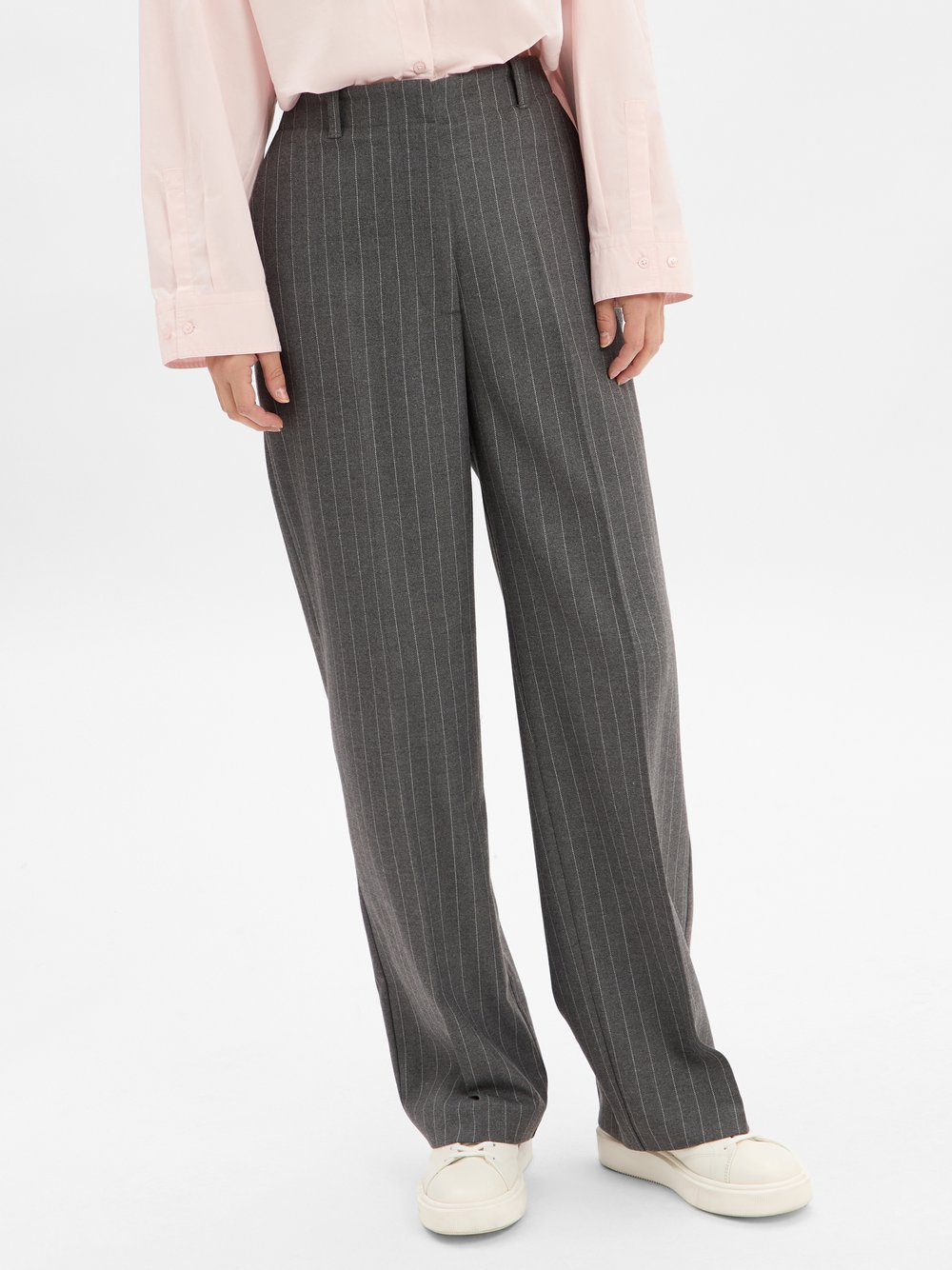 Tommy Hilfiger Damskie spodnie materiałowe Kobiety szary, 42