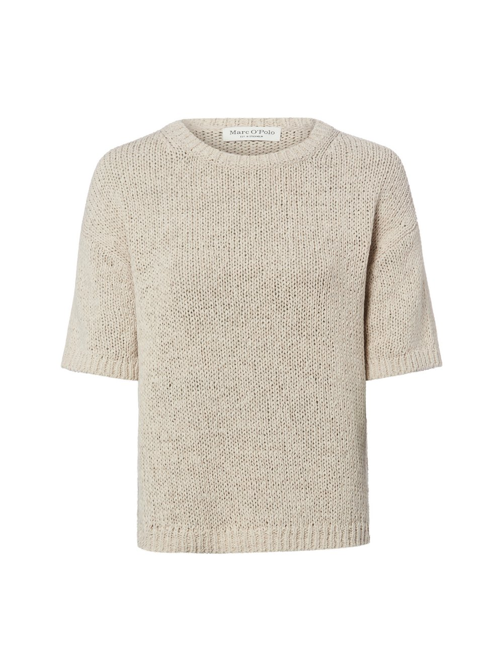 Marc O'Polo Sweter damski z dzianiny Kobiety Bawełna beżowy, M