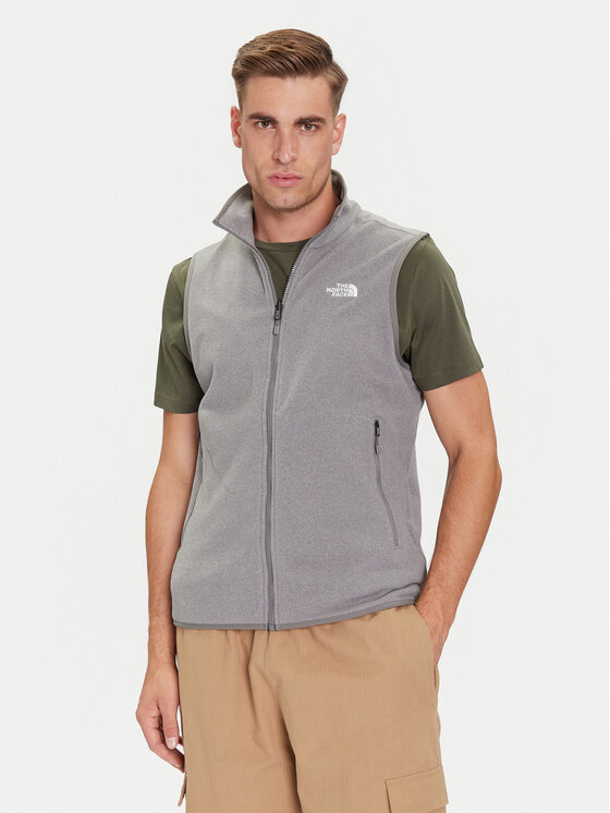 The North Face Kamizelka Glacier NF0A8DQN Szary Regular Fit