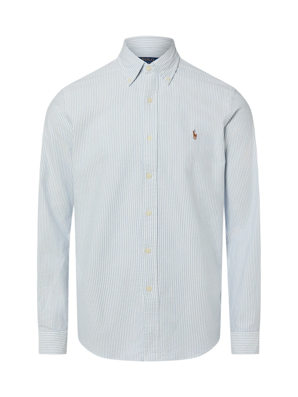 Polo Ralph Lauren Męska koszula casualowa - Custom Fit Mężczyźni Modern Fit Bawełna niebieski|biały, XL