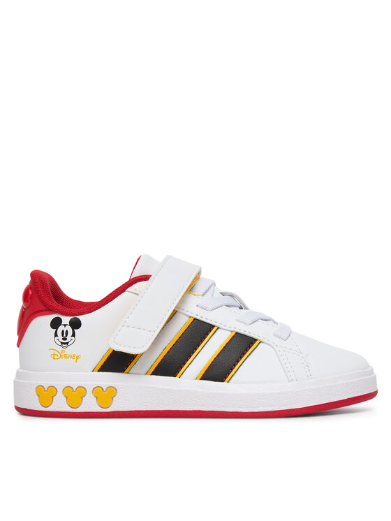 adidas Sneakersy Grand Court Mickey El K JQ8067 Biały