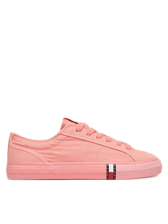 Tommy Jeans Tenisówki Archive Vulc Y2K Washed Canvas EN0EN02957 Różowy