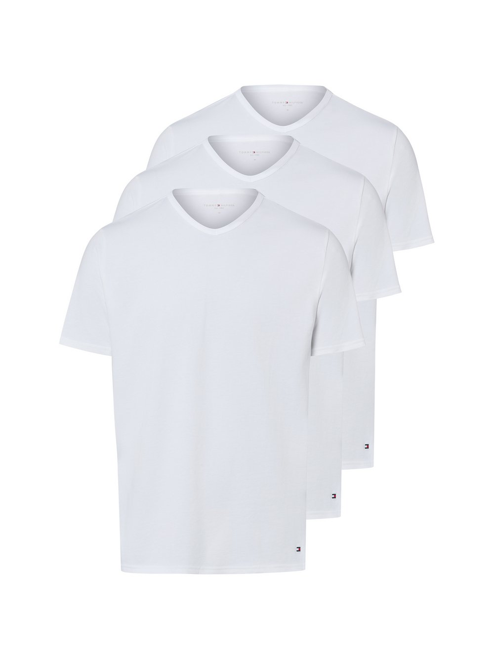Tommy Hilfiger T-shirt w 3-paku Mężczyźni Bawełna biały, S