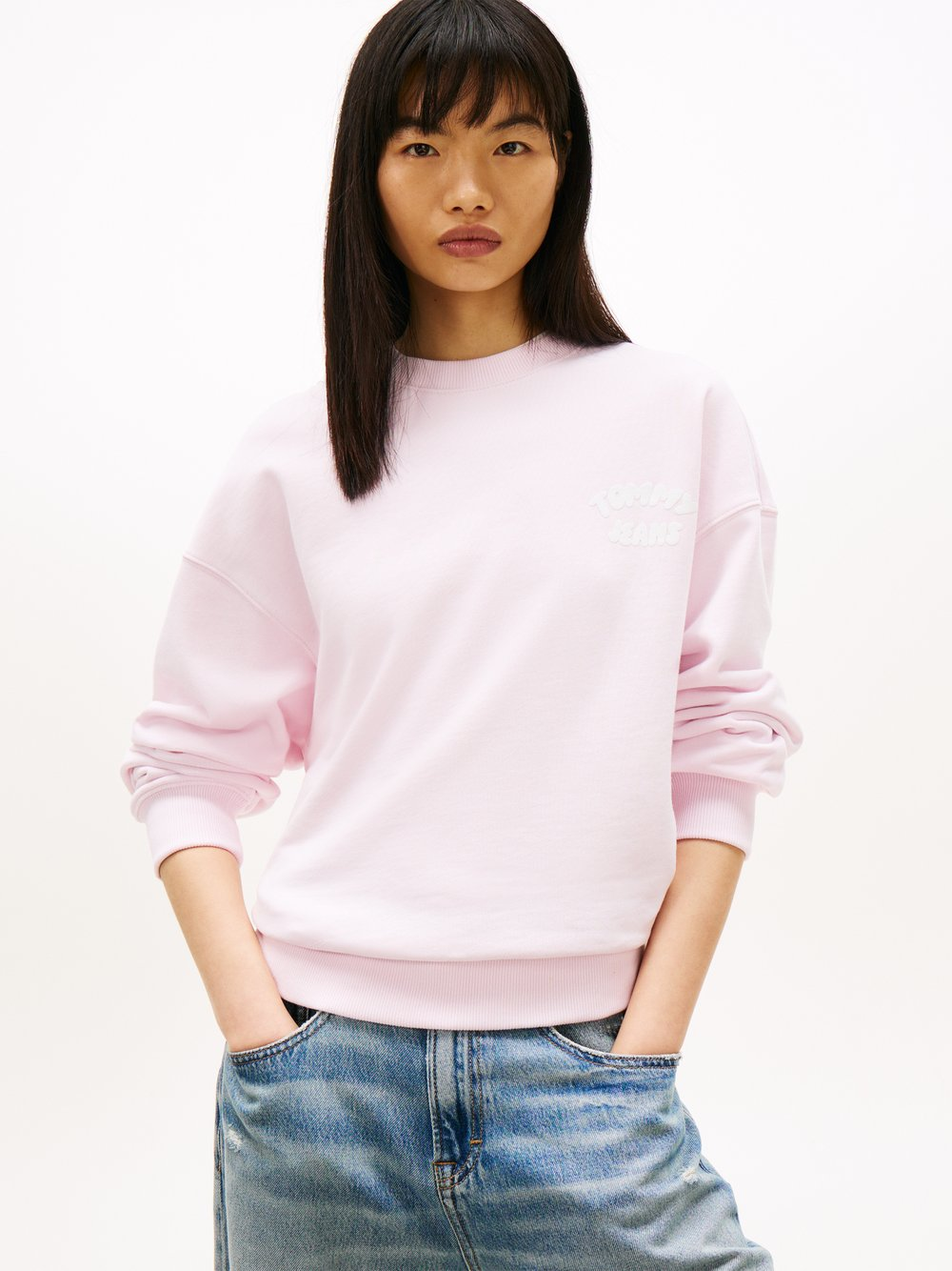 Tommy Jeans Bluza damska Kobiety Bawełna (100%) różowy, XS
