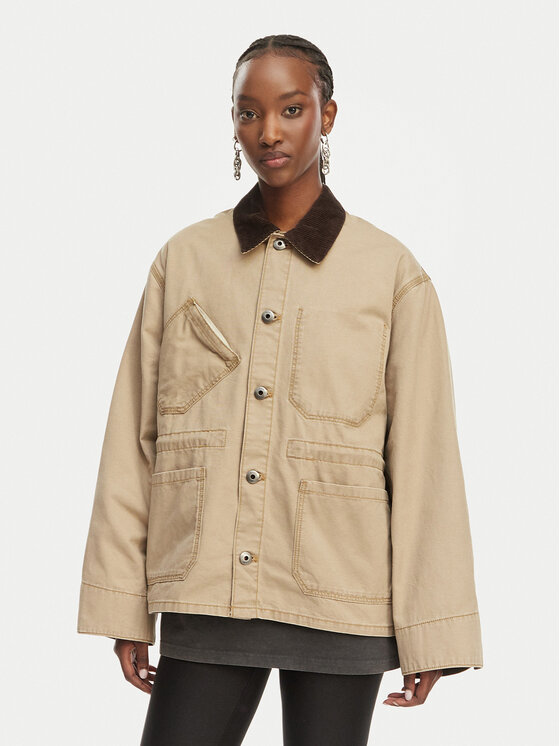 G-Star Raw Kurtka przejściowa Boyfriend Barn D28436-E347 Beżowy Relaxed Fit