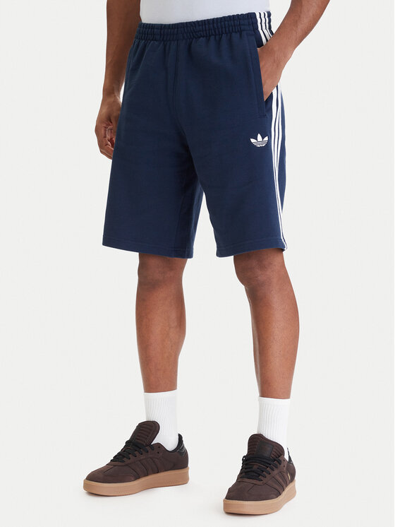 adidas Szorty sportowe 3-Stripes KE3565 Granatowy Regular Fit
