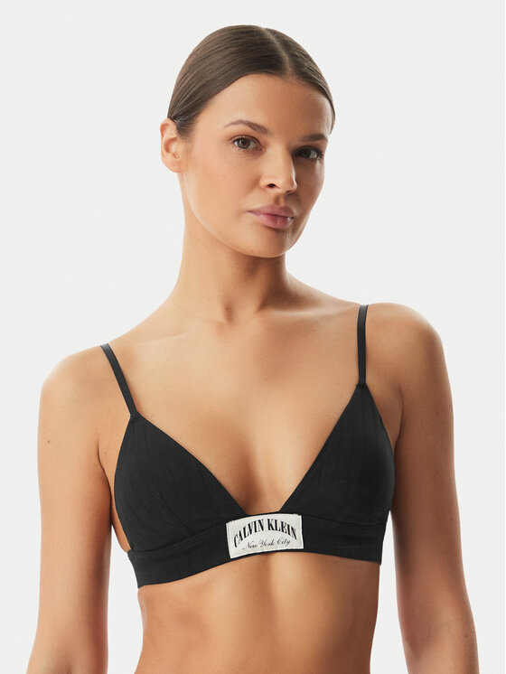 Calvin Klein Underwear Biustonosz braletka LV00QF8886 Czarny