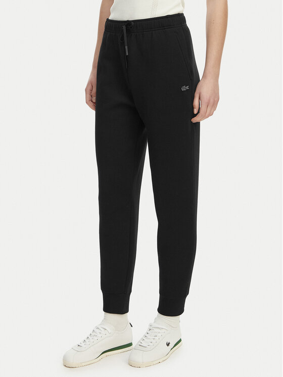 Lacoste Spodnie dresowe XF0047 Czarny Regular Fit
