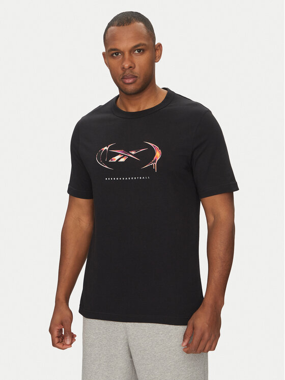 Reebok T-Shirt 100218818 Czarny Regular Fit