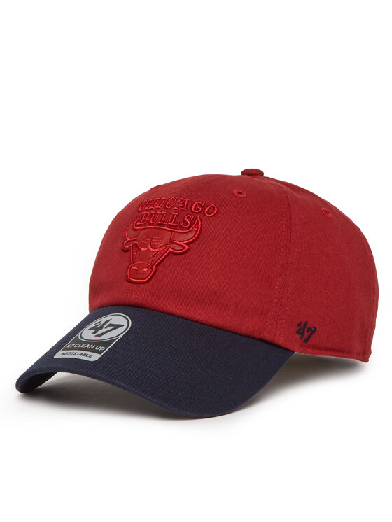 47 Brand Czapka z daszkiem NBA Chicago Bulls '47 x Tommy Hilfiger Courtside '47 Clean Up THCCU173GWL Czerwony