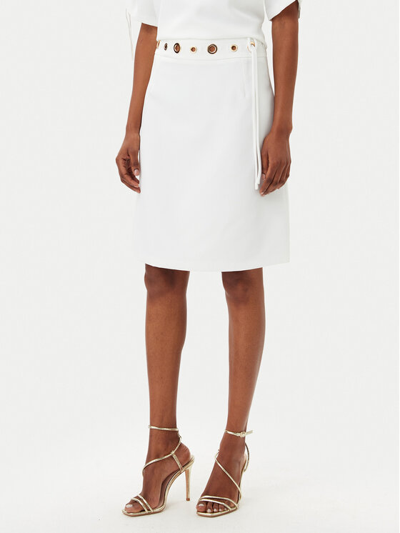 Artigli Spódnica mini ACGO000744 Biały Regular Fit