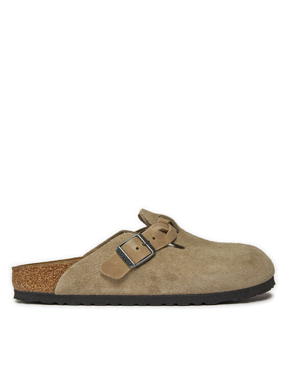 Birkenstock Klapki Boston Braided 1026694 Brązowy