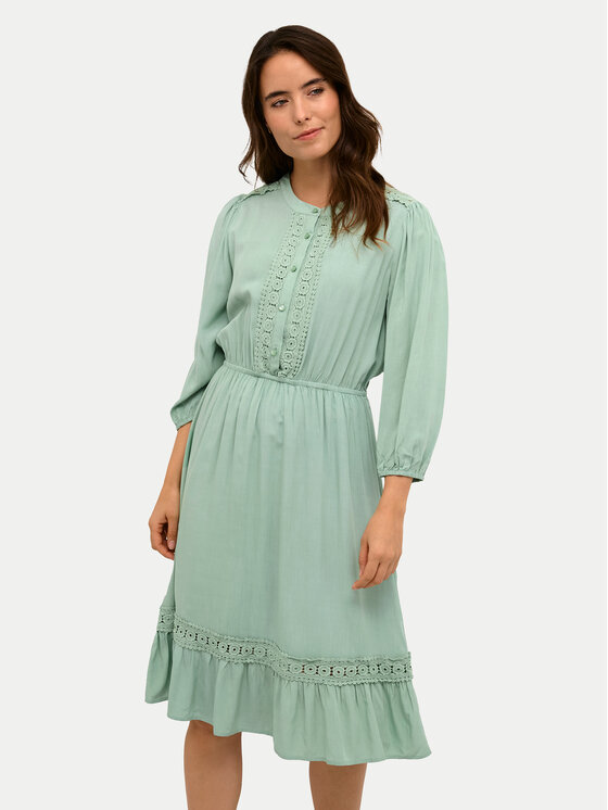 Kaffe Sukienka letnia Freya 10507544 Zielony Regular Fit