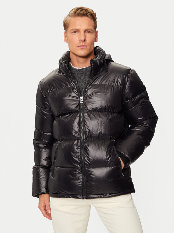 Schott NYC Kurtka zimowa COLUMBUSX Czarny Regular Fit