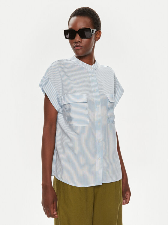 Tamaris Apparel Koszula Chofu TAW0554 Błękitny Regular Fit
