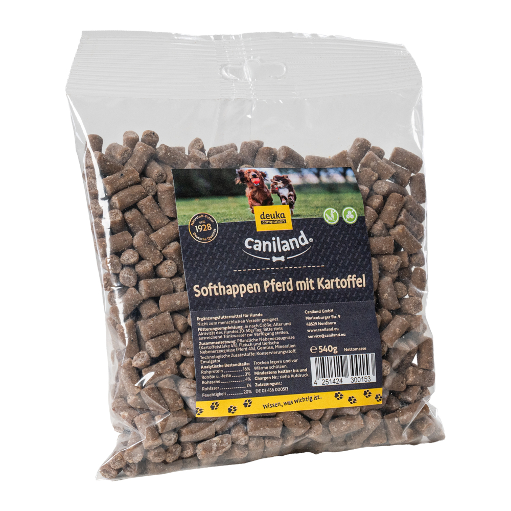 Caniland Soft, kawałki mięsa z koniny, bez zbóż - 4 x 540 g