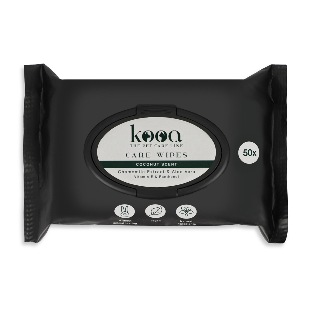 kooa Care Wipes, chusteczki pielęgnacyjne - Zapach kokosa, 50 szt.