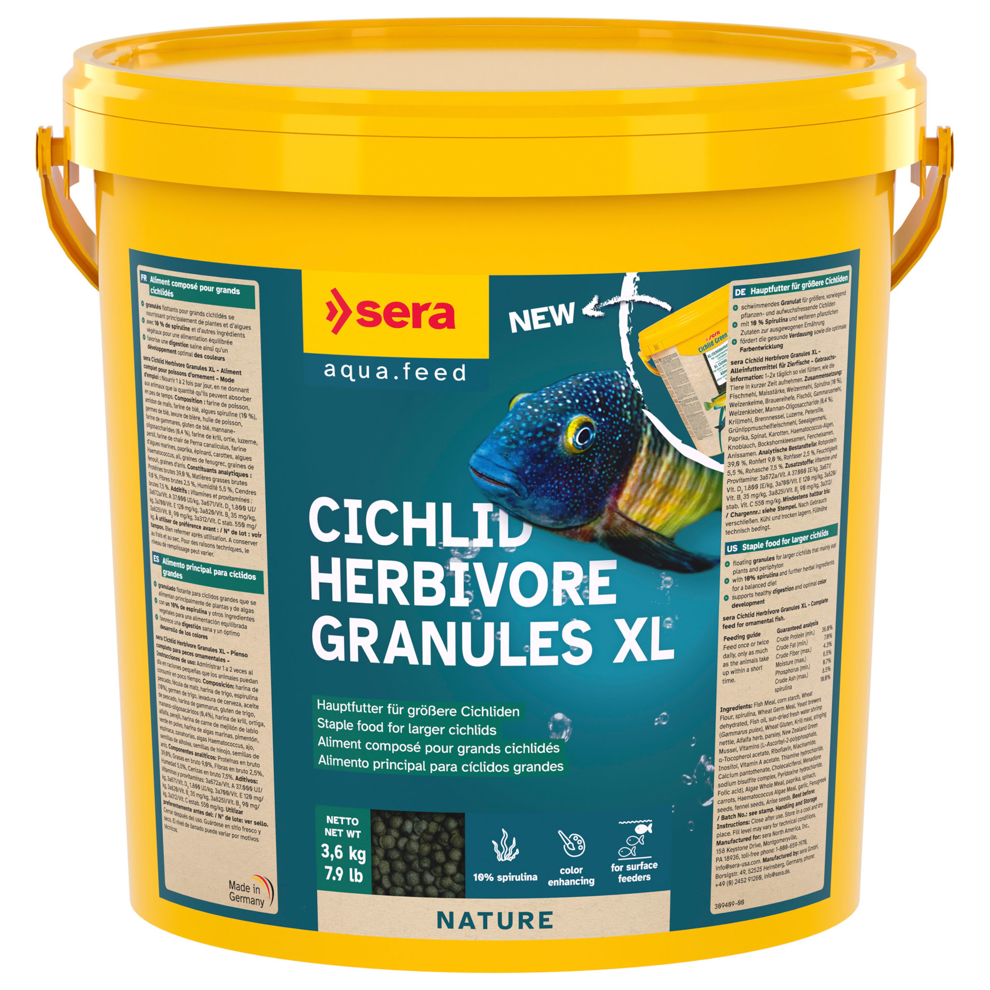 sera Cichlid Green XL - 10 l