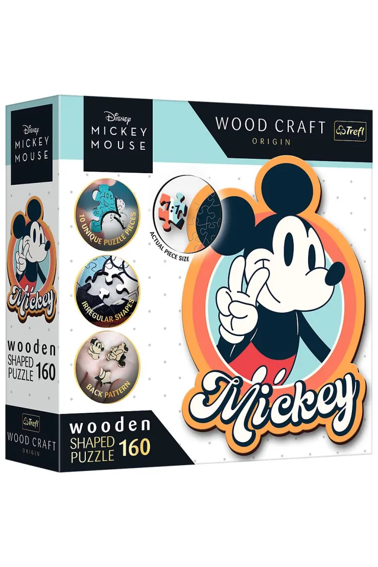 Puzzle drewniane 160 el. Myszka Mickey