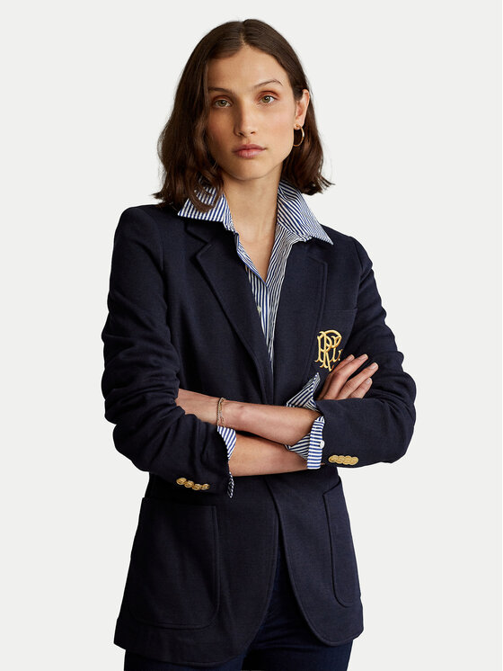 Polo Ralph Lauren Marynarka Blz 211795348002 Granatowy Slim Fit