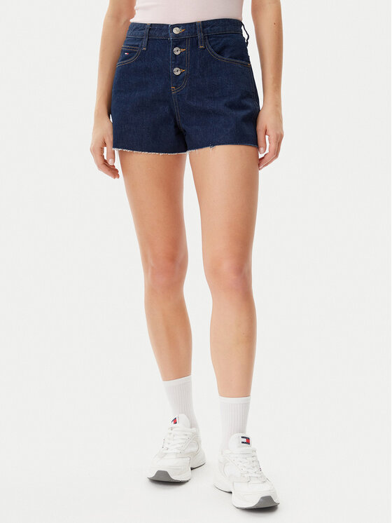 Tommy Jeans Szorty jeansowe DW0DW20094 Granatowy Relaxed Fit
