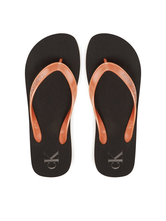 Calvin Klein Jeans Japonki Beach Sandal Monologo Tpu YW0YW01719 Złoty