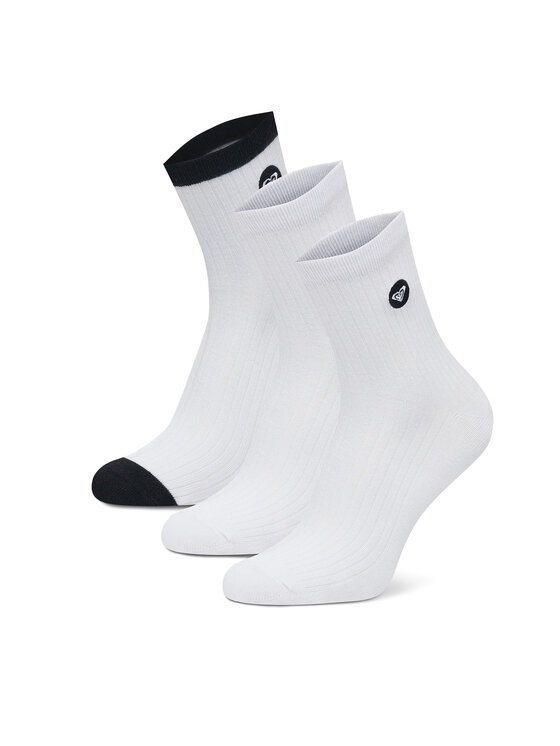 Roxy Skarpety krótkie AS_ROXY_02Z_SS25 (3-PACK) Biały