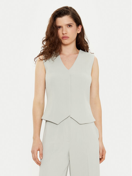 Calvin Klein Kamizelka K20K208017 Szary Slim Fit